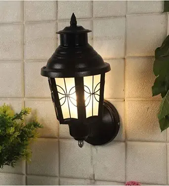 Light4Life Gate Light Outdoor Metal Lighting/Exterior Wall Light Lamp/Wall Gate Light for Home Decor (Bulb Not Included)