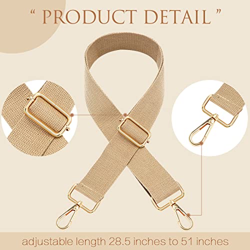 Kajaia 8 Packs Wide Purse Strap Replacement Shoulder Crossbody Straps Adjustable Canvas Bag Handbag for Women2
