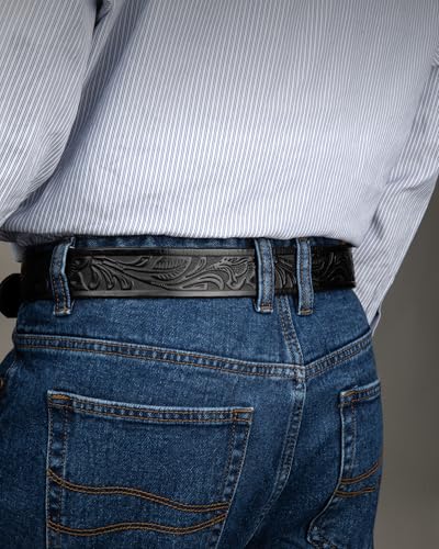 Image of CHAOREN Western Belts for Men without Buckle - Cowboy Belt 1.5 inch Full Grain Leather Belt for Jeans - One Solid Piece Leather