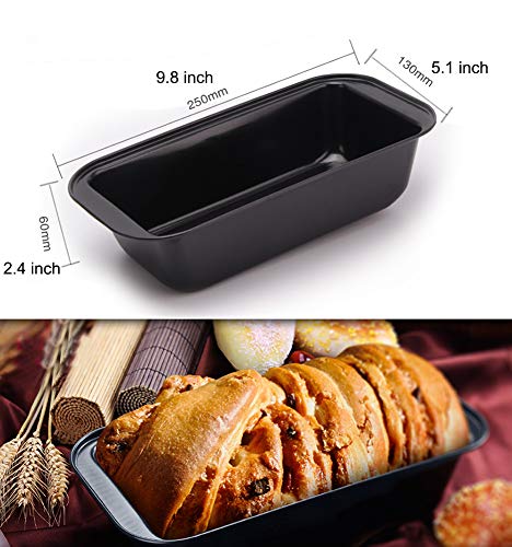 Loaf Pan Toast Mold Carbon Steel Bread Baking Pan Nonstick Cake Making Tray Small Loaf Pan Bake Food Serving Tool for Home Kitchen Bakeware, 9.8\"x5.1\" - Thumbnail 3
