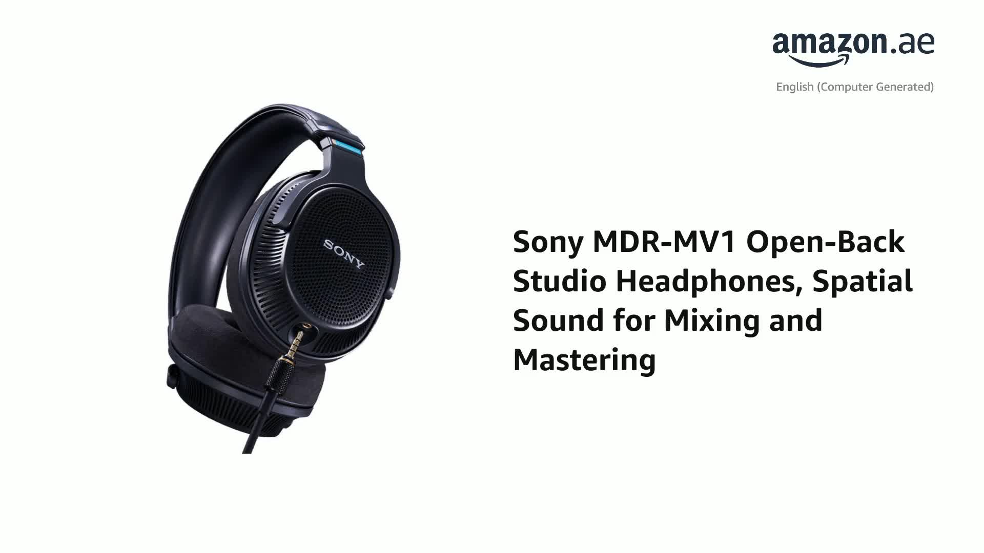 Sony MDR-MV1, Headphones for Mixing and Mastering, Studio Monitor
