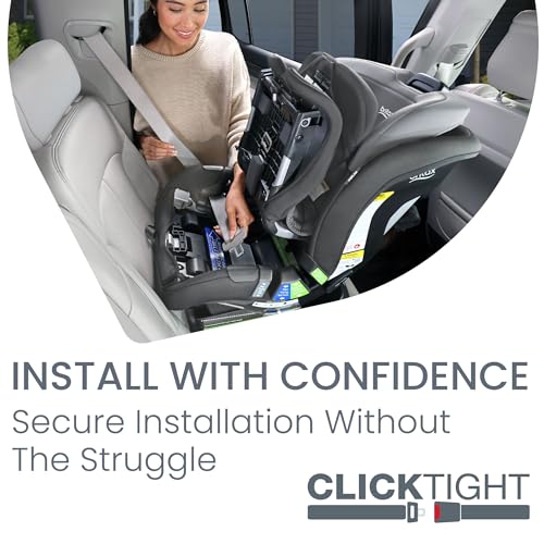 Britax Poplar - Asiento de auto 2 en 1 ClickTight, grafito glaciar