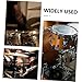 Hoement Double Row Hi-hat Tambourine Drum Set Sturdy Construction for Loud Sound Essential Accessory for Musicians for Performance and Collaboration