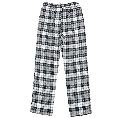 Dubinik Men's Plaid Flannel Pajamas Pants 100% Cotton Fleece Soft Lounge Sleepwear Lightweight Pajama Bottoms with Pocket2