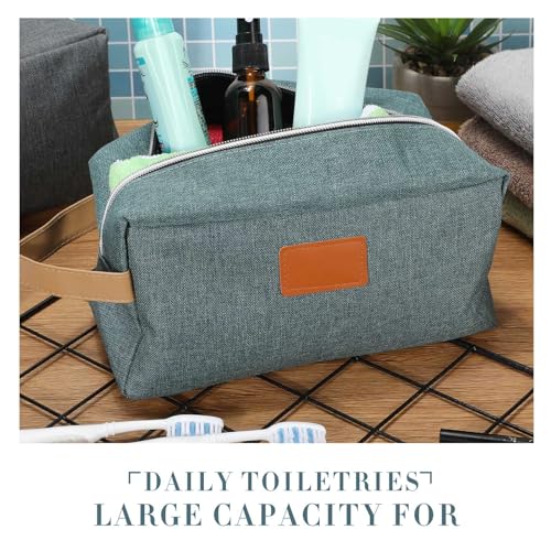 Paterr 8 Pieces Groomsmen Gift Bags Toiletry Bag for Men Hanging Travel Toiletry Bag Water Resistant Shaving Bag Portable Storage Bags Christmas Gifts(Gray, Black, Blue, Green)4