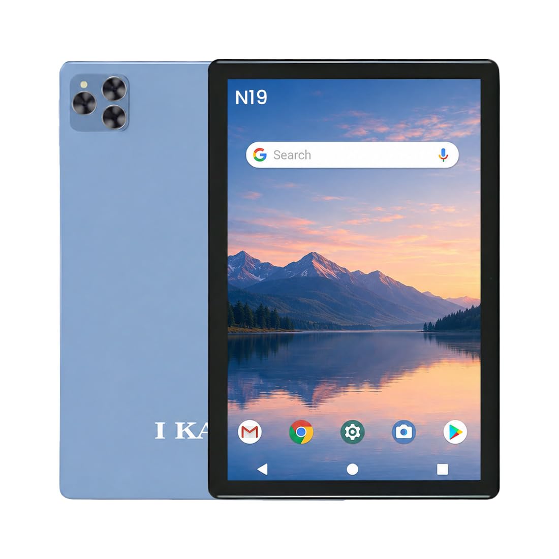 ikall n19 tablet | 10-inch hd+ display | 4gb ram, 64gb rom (expandable) | android with octa-core processor | 13mp rear + 8mp front camera | 6000mah battery | wifi & 4g voice calling (blue)
