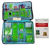 Pevfeciy Kit Circuito electrico Escolar para niños Stem Kit de Educativo Electronica, Básico Electromagnetismo Juguete Educativo, Montessori Circuito Educativo