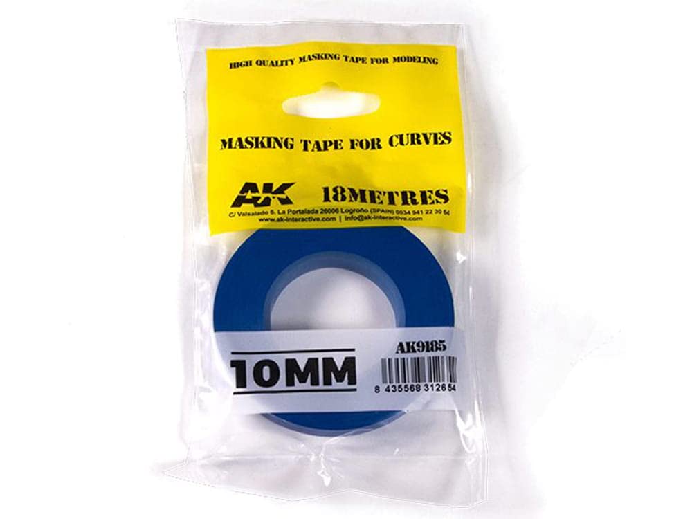 Ak Interactive Blue Ak Ak9185 Masking Tape For Curves 10Mm