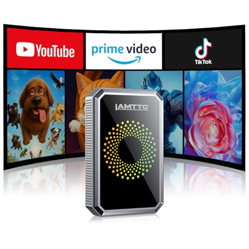 LAMTTO 3-in-1 Wireless Carplay Android Auto Adapter Built-in Net-Flix YouTube Tiktok Apps Magic Box Video Player with 5.8GHz WiFi USB Drive Convert Wired to Wireless for OEM CarPlay Cars (2016-2024)