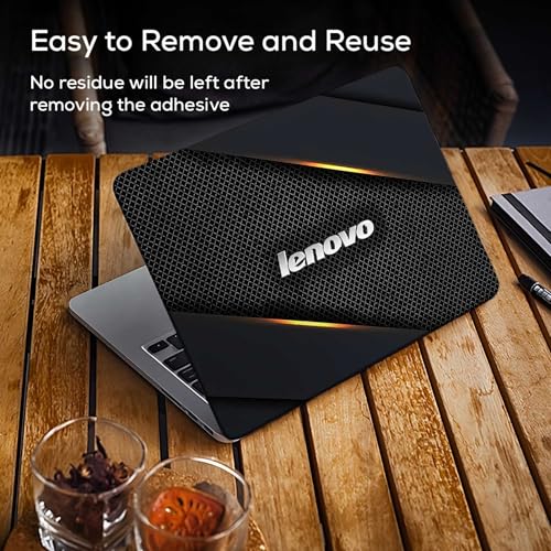 Image of Pattern L6 Top+Wrist Pad Vinyl Laptop Skin /Sticker /Cover for 17 to 17.3 Inches Laptops Laminated-Removable-HD Quality Compatible for Lenovo (16.5x11 Inches)