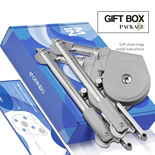 Morinbo Lid Stay 105 Degree Open with Soft Close, Lid Support for Toy Box and Upward Top-Opening Flap Doors, Easy to Install (Pack of 2) - Image 6