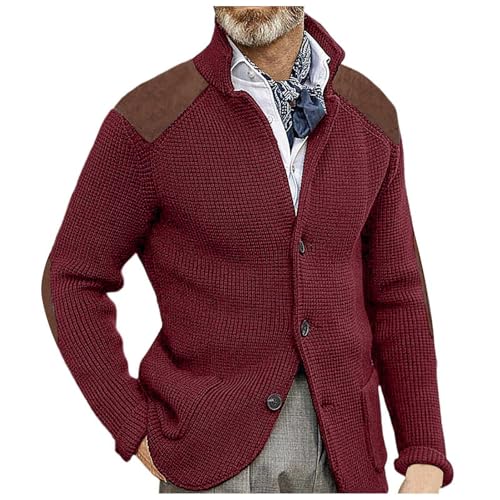 Chaqueta de lana de hombre de manga larga ideal para oficina y paseos casuales