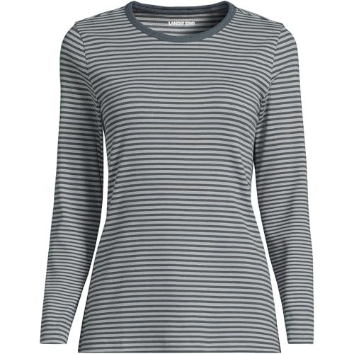 Lands' End Women's Cotton Rib Knit T-Shirt3