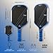 AMA SPORT Carbon Fiber Pickleball Paddles USAPA Approved 16mm Pickleball Paddle Friction Textured Surface Thermoformed Pickleball Racket with Propulsion PP Honeycomb Core (NXT 01 MAX-Blue)