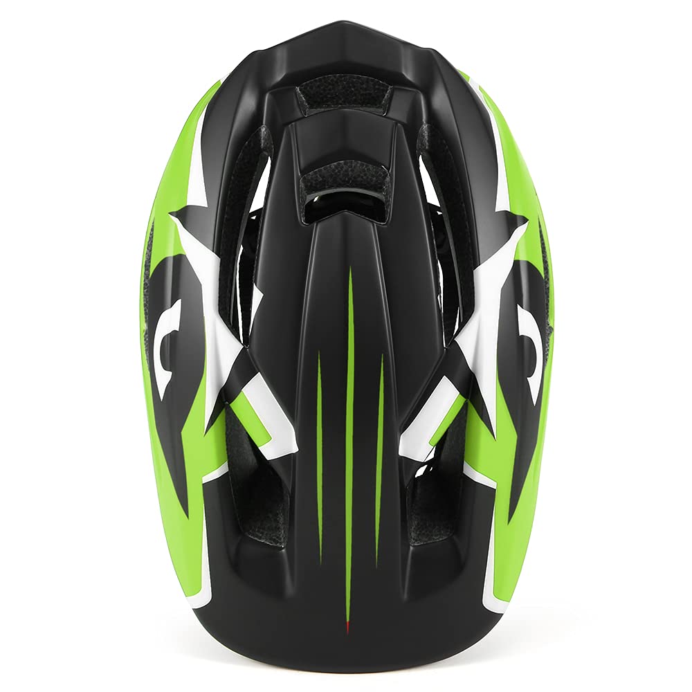Casco de Seguridad Deportivo para Niños, Casco Desmontable de Cara Completa, Ciclo para Niños, Verde, 1 Patinaje sobre Ruedas (#1)