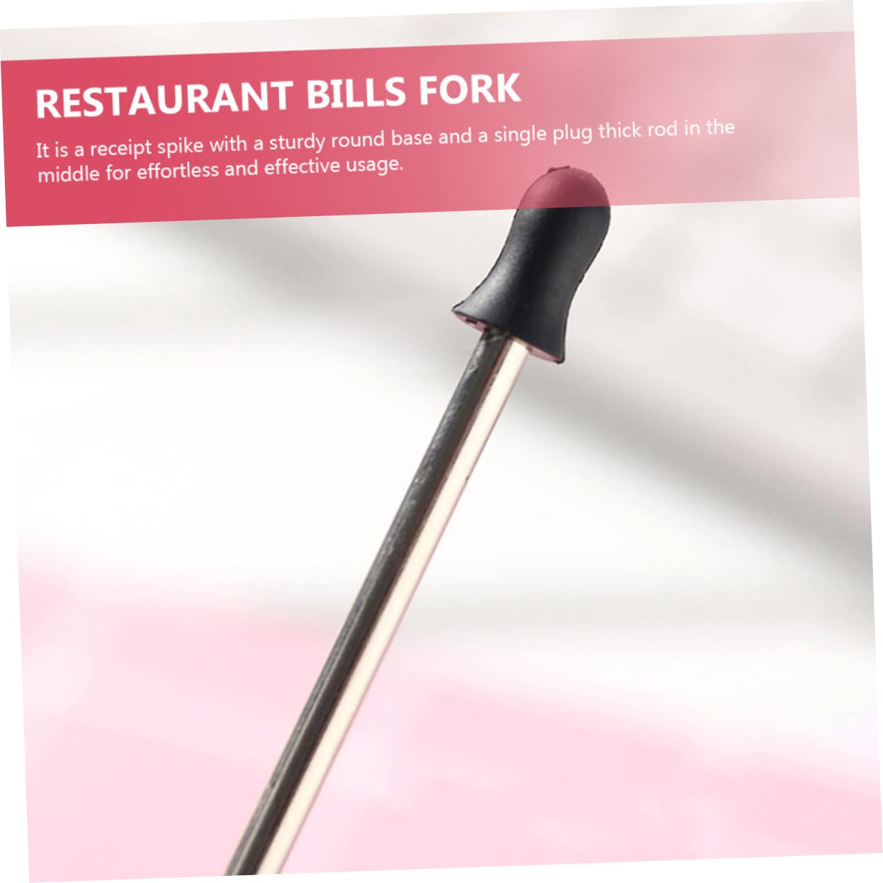 6piezas Soporte De Recibos De Metal Inoxidable Organizador Para Notas y Tickets Para Oficina Restaurante y Banco