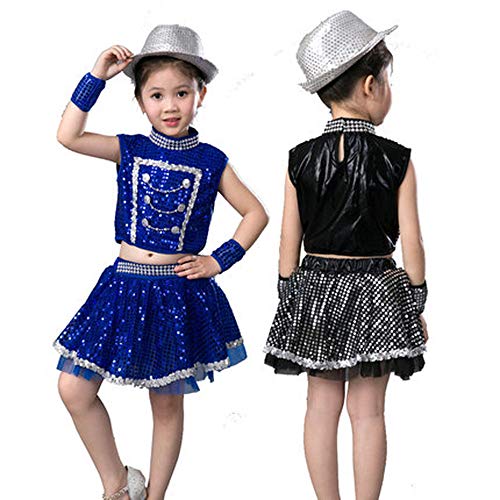 Patypeetyスパンコール ダンス衣装 上下 子供 女の子 男の子 社交ダンス 衣装 ガール ラテンダンス チュチュスカート チアダンス ジャズダンス 衣装 ジュニア チアリーダー チアガール ダンス衣装 文化祭 発表会 甲子園 応援団 演出服 キッズ