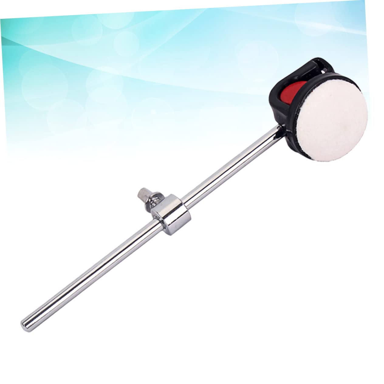 Generic Bass Drum Beater White Drum Hammer Wc45 Soft Silicone Head Replacement Accessories