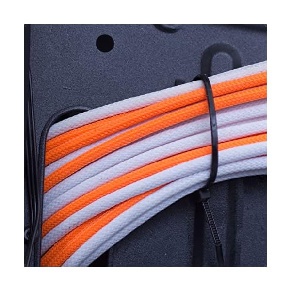 intervisio Kabelbinder 200mm x 3,6mm, Hochleistungs 200 mm Universalbinder, schwarz Nylon UV-Beständig, 900 Stück… – Bild 7