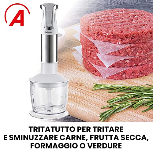Ardes Trinity 0,7 L Frullatore ad immersione 1000 W Acciaio inossidabile, Bianco 4 Ardes Trinity 0,7 L Frullatore ad immersione 1000 W Acciaio inossidabile, Bianco