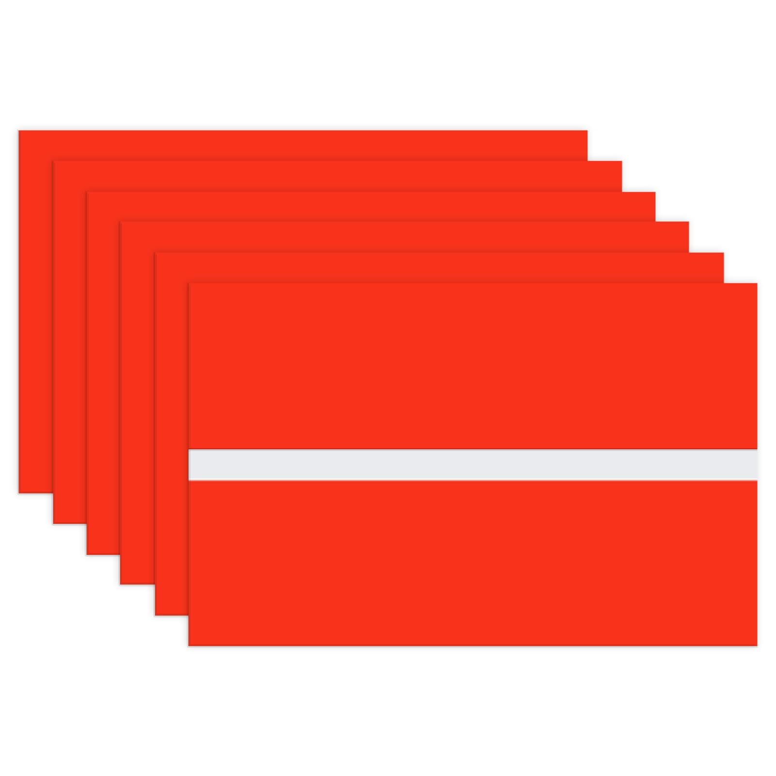 M METERXITY 6-Pack Engraving Blank Materials Double Color 7x11 Inch, 1.3mm Thick ABS Plastic Sheet Yard Signs Name Plate for Door/Office/Home/