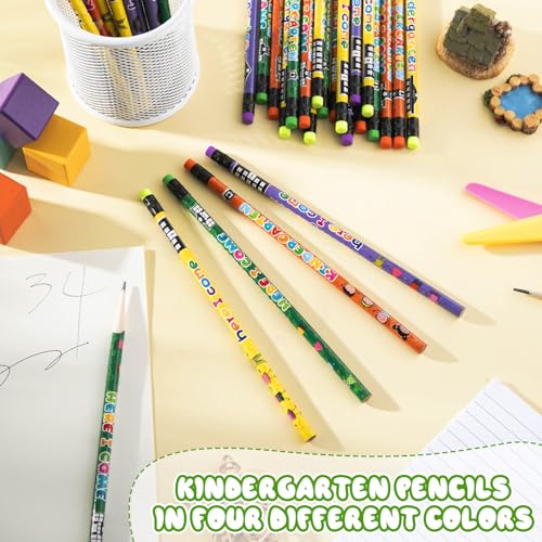 Spakon 48 lápices de grafito para niños jardín de infantes miniatura 2