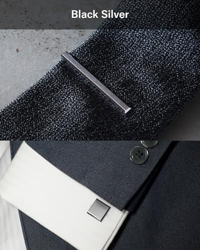 Image of [TAVARAT] Tie Clip Tie Clips for Men Black Silver Light Gold Tie Bar Tie Pin Tps-163