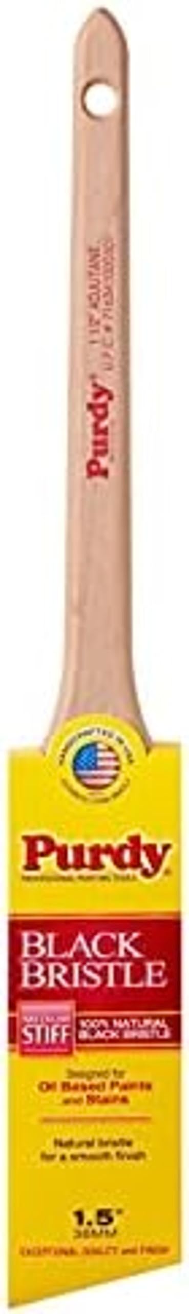 Purdy 144024015 Black Bristle Adjutant Paint Brush, 1-1/2 in.