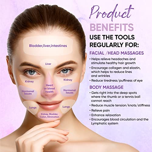 Manual Acupuncture Pen Facial Reflexology Tools Set Of 2 Stainless Steel Facial Tools Face Massage Tools Face Reflexology Wand Pressure Point Massage Tool Acupressure Pen Trigger Point Massager Tool #TOP4