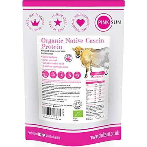 PINK SUN Organic Micellar Casein Protein Powder 800g Cover