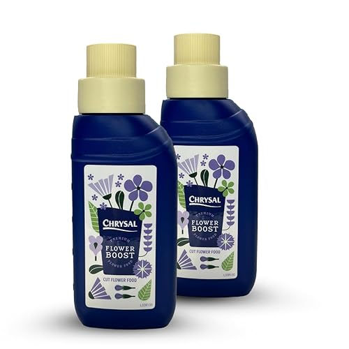 Chrysal Cut Flower Universal Food (botella de 0.3 fl ozL) Aumenta el impulso floral con suministros florales para flores frescas Suministros para