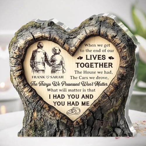 Personalized 3D Acrylic Heart Plaque – Enduring Love Keepsake for Couples – Custom Hand-Holding Design – Unique Gift for Anniversaries or Birthdays - Image 4