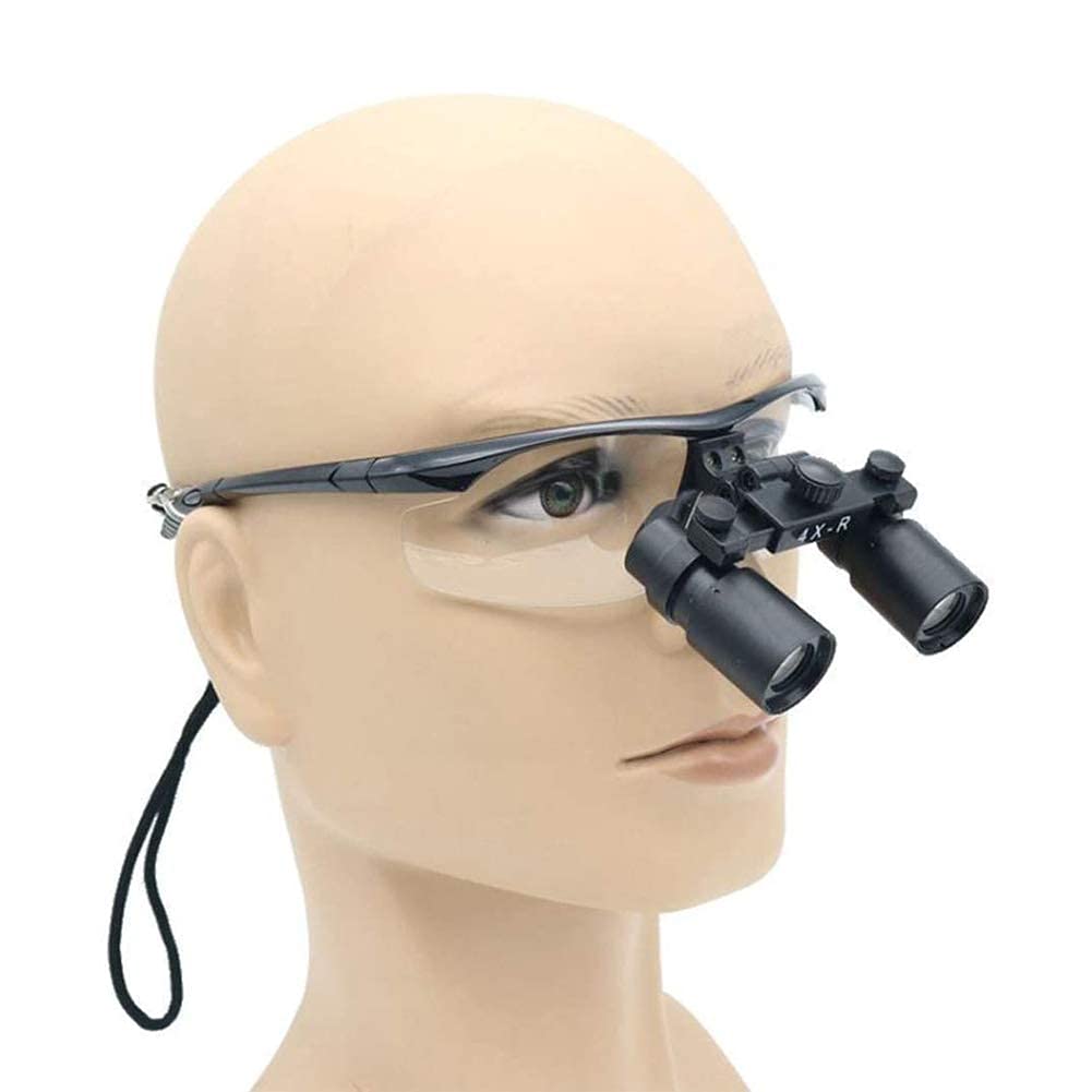 Magnifier with Light Medical Dental Surgical Loupes 4X 5X 6X Magnifier Surgical Medical Binocular Magnifying Glasses for Dentist