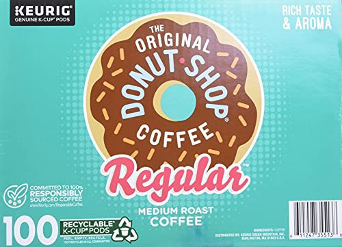 Green Mountain Coffee The Orginal Donut Shop Coffee, 100 Count (Packaging May Vary) #TOP4