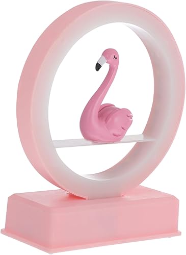 DOITOOL Lámpara de noche de flamenco para niños, lámpara de pared para guardería, lámpara de cama para niños, decoración del hogar, escritorio,