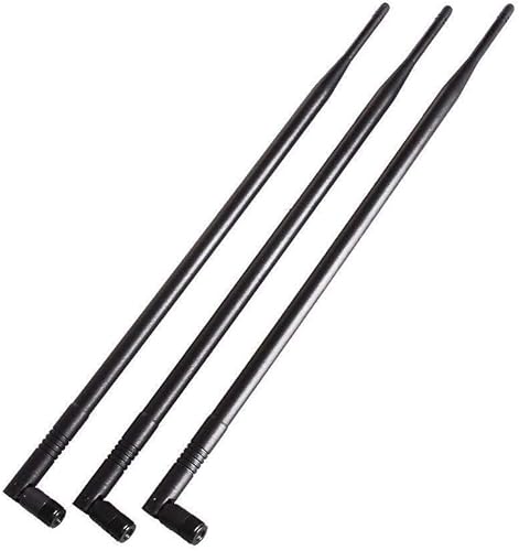 Vista 2 de 2X Dual Band WiFi 6E 2.4GHz 5GHz 5.8GHz 10dBi MIMO RP-SMA Antena macho para WiFi Router PCIe Red inalámbrica 6E Tarjeta USB Adaptador de Seguridad