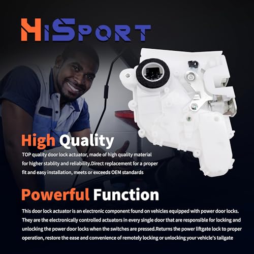 Image of HiSport Door Latch Lock Actuator Front Right Passenger Side 72110-SWA-D01 DLA1015 Compatible with Honda CRV CR-V 2007 2008 2009 2010 2011, 2.4L Sport Utility