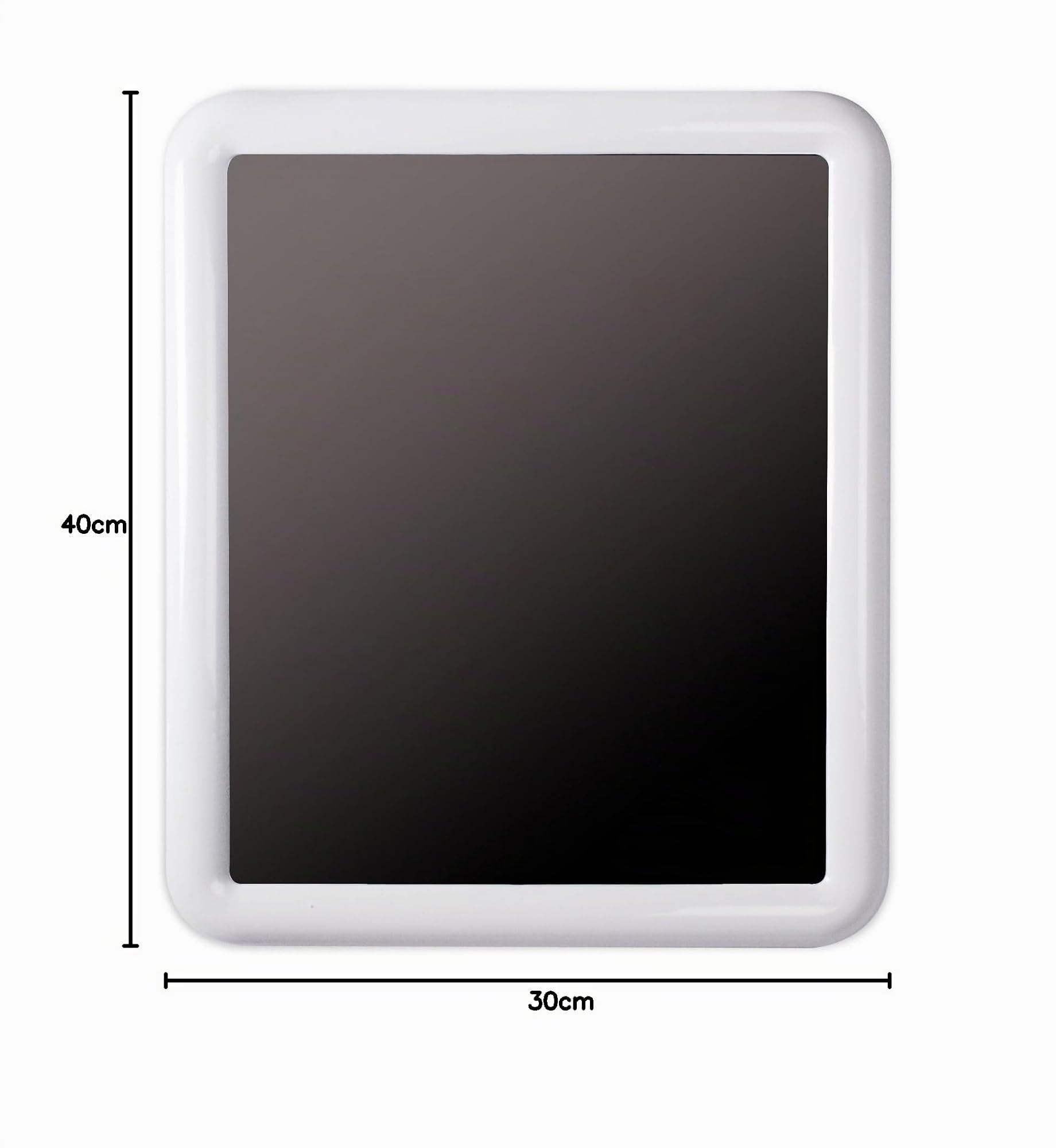 TATAY Espejo Rectangular Formato Rectangular Referencia 4430701 | Espejo Rectangular | Medidas 55x65x4,3 cm | Formato Rectangular | Referencia 4430701 | Organización Práctica del Baño, Blanco