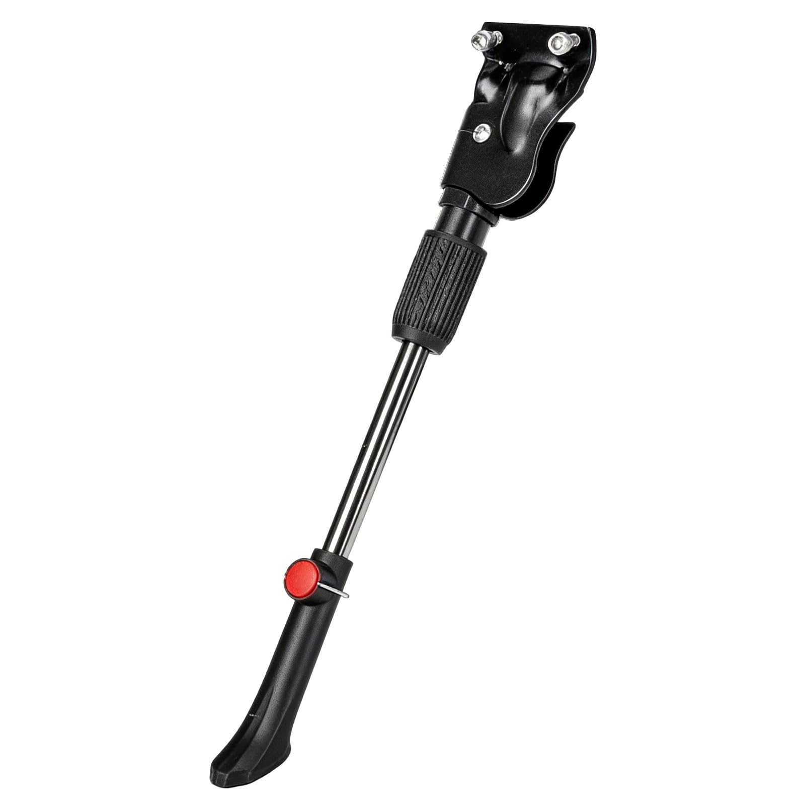 Itoyx Adjustable Bicycle Kickstand, 12.4-14.2 in Steel Kick Stand with Dual-Hole Mount, Anti-Slip Foot, Fits 20-27.5 in Mountain Road Bikes, Easy Install