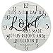 godblessign This is The Day Clock Bible Verse Wall Clock Religious Quote Art Wooden Clock Christian Inspirational Saying Personalized Rustic Wood Clock Christian Thanksgiving for Her