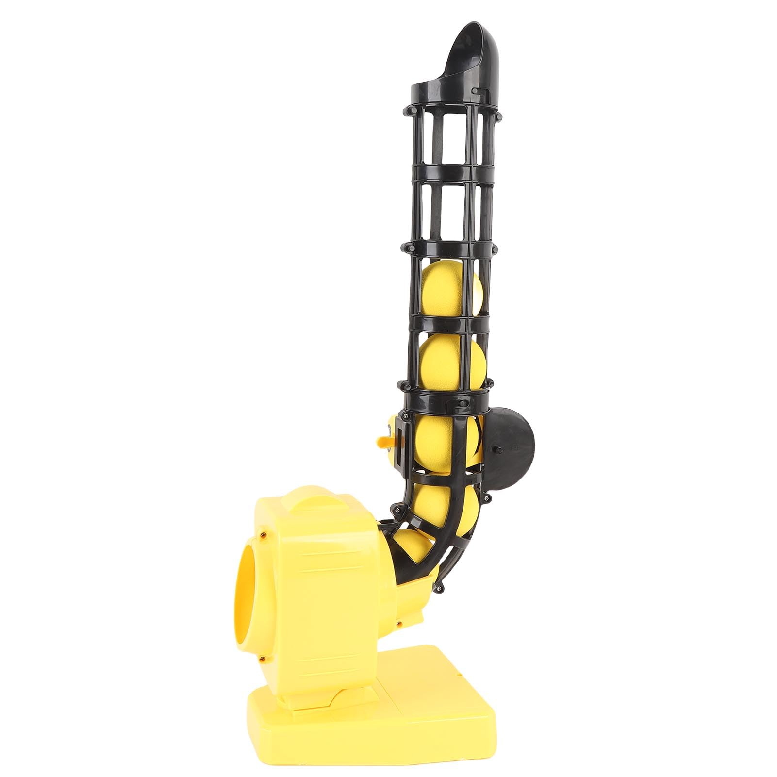 Auto-Baseball-Tennis-Pitcher, 2-in-1 Tragbares Pitching-Maschinen-Set für, Anfänger, Indoor-Outdoor-Sportspiel (Gelb)