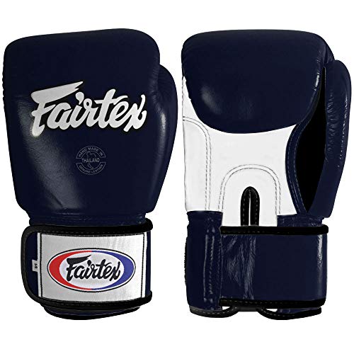 Fairtex Muay Thai Style Sparring Gloves, Blue, 16-Ounce