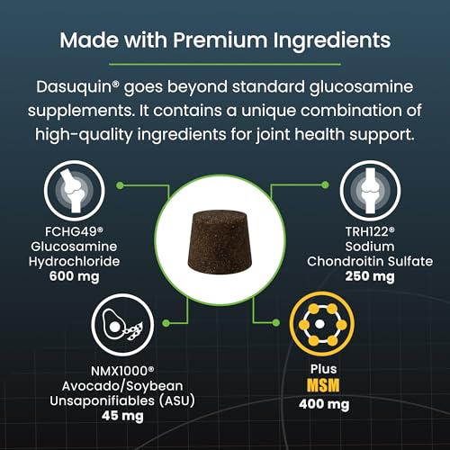 Nutramax Dasuquin MSM Joint Supplement, Small/Med Dogs, Soft Chews, 84ct | Glucosamine and Chondroitin, ASU & MSM, Dog Joint Support, For Dogs under 60 lbs, Vet-Recommended, Soft Chews - Image 6