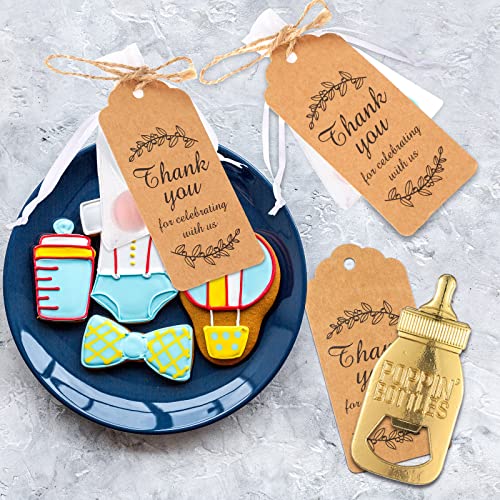 Chengu Popping Bottle Openers Baby Shower Return Favors For Guests Bottle Opener Decorations And Souvenirs With Organza Bags Thank You Tags For Theme Party Favors thumb #4