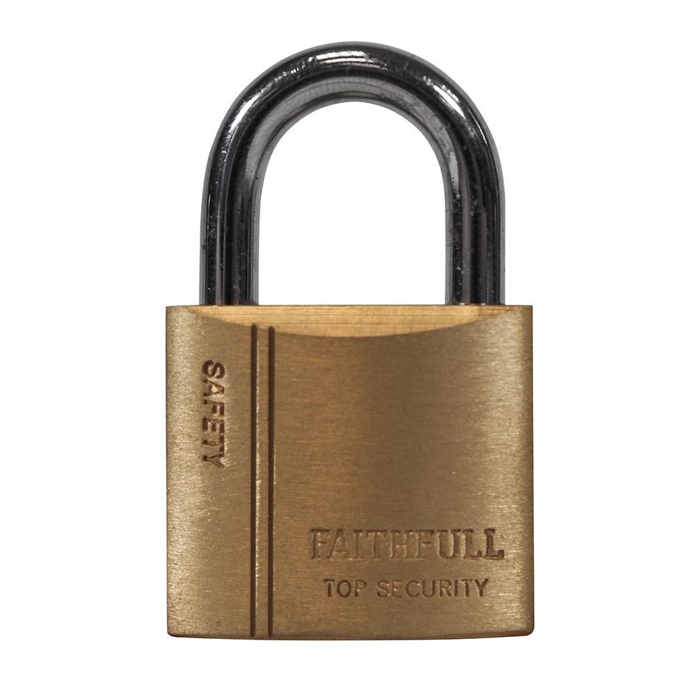 Faithfull Bc0430 Brass Padlock 30Mm 3 Keys