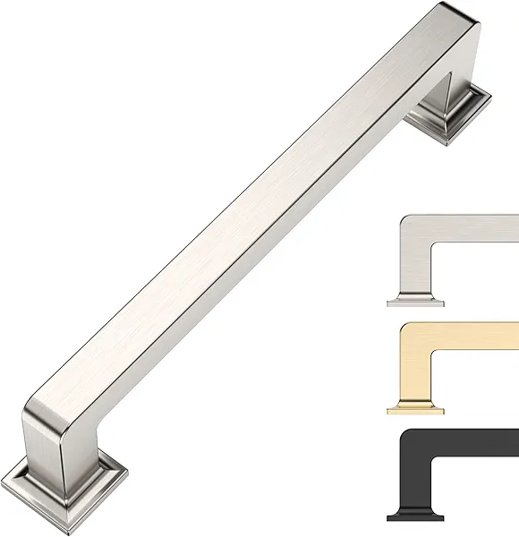 9BUILD 5 Inch 10 Pack Brushed Satin Nickel Cabinet Pulls Kitchen Cabinet Handles Kitchen Cabinet Hardware Kitchen Handles for Cabinets Cupboard Handles