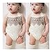 XYAN Nuevo Verano de los bebés del cordón del Mono Body Beige Ropa Sunsuit recién Nacido Infantil del niño de los niños sin Mangas Ropa 0-24 M (Kid Size : 12M)