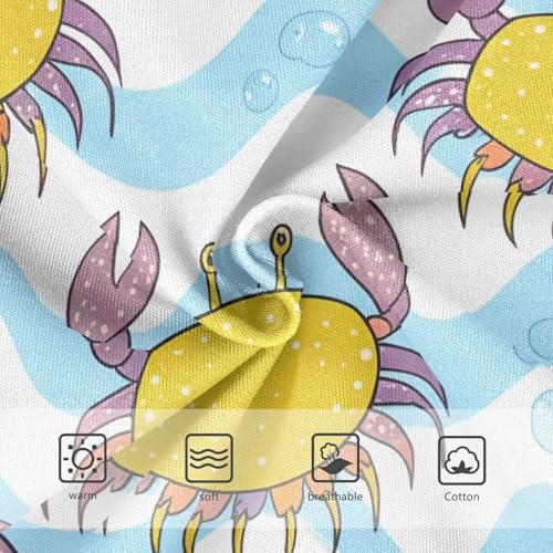 Cartoon Yellow Crabs Pastel Girls Underwear Toddler 2t Cotton Little Girl Panties Pattern Briefs Undies Kids3