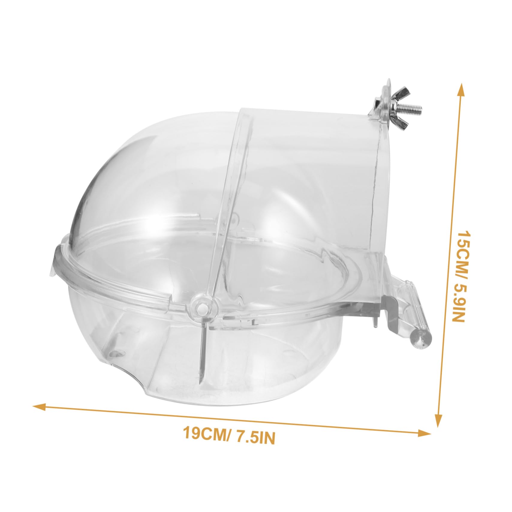 YARNOW 2 Pz Bagno per Uccelli Gabbia Alimentatore Gazebo Ratto Fontana Stagno Vasca Sospesa per Uccelli Pratica Vasca da Bagno a Pappagallo Vasca per Uccelli Plastica