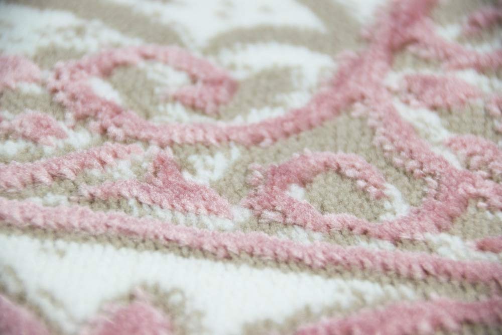 CARPETIA Tapis de Salon modèle Vintage Oriental Rose Beige Größe 120x170 cm